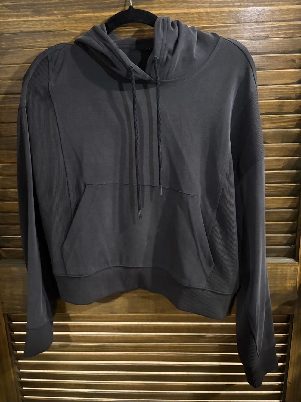 Athleta Crop Hooded Sweatshirt - Pullover Hoodie